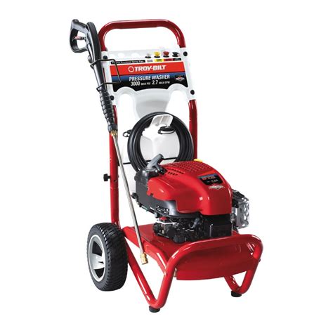 Troy bilt pressure washer 3000 psi - You can use a pressure washer to clean nearly anything outside in a fraction of the time it would take you otherwise. However, before you start dreaming about your next cleaning pr...